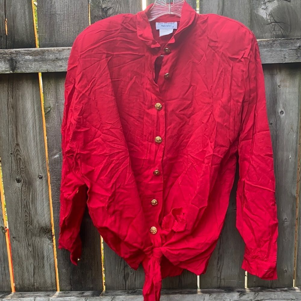 Vintage Dan Howard Maternity Tye top sz. S